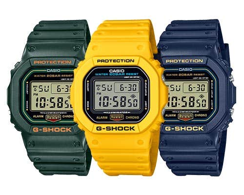 Casio G-Shock Caution Yellow Series Analog-Digital Connected Solar Black  Resin Strap Watch, GAB2100CY-1A